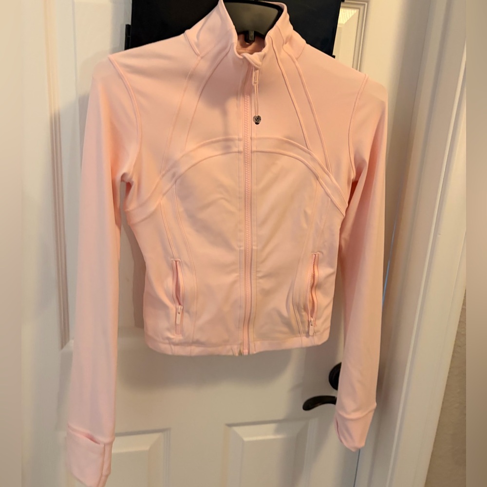 Women's Baby Pink  Zip Lululemon Define Cropped Jacket